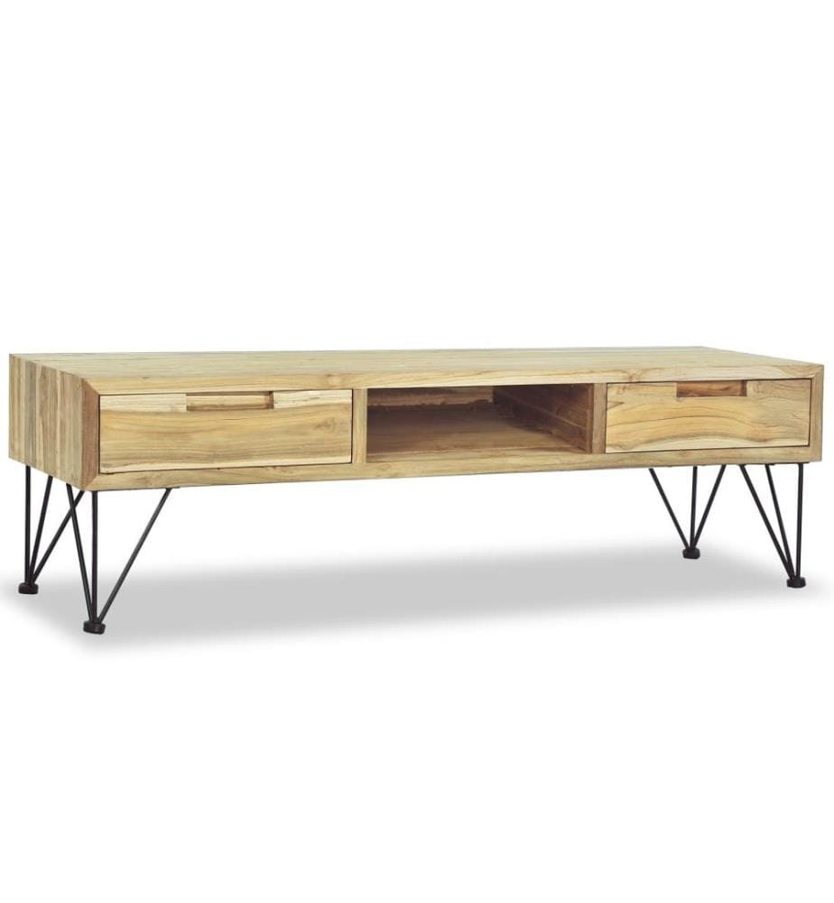 TV-Schrank 120 x 35 x 35 cm Teak Massiv