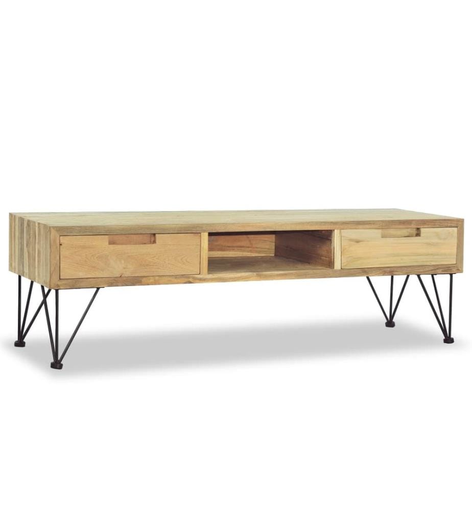 TV-Schrank 120 x 35 x 35 cm Teak Massiv