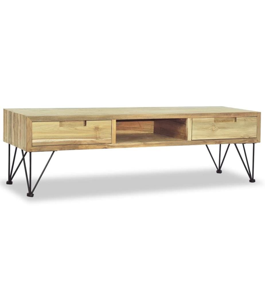 TV-Schrank 120 x 35 x 35 cm Teak Massiv