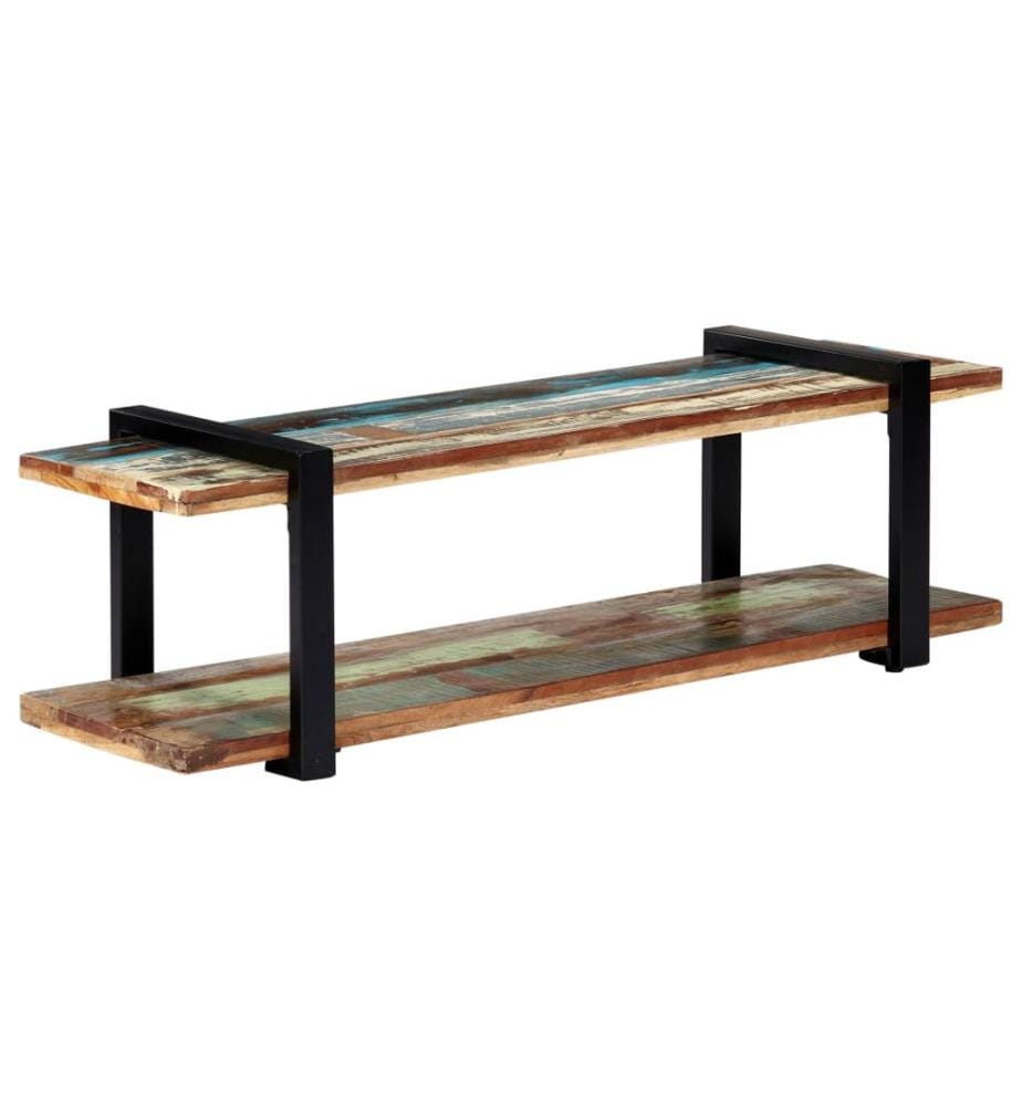 Meuble TV 130x40x40 cm Bois de récupération massif
