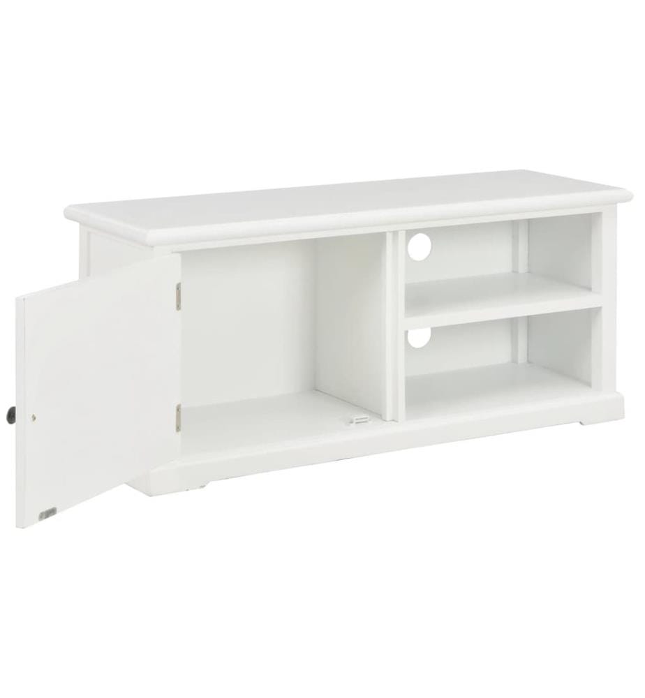 Meuble TV Blanc 90x30x40 cm Bois