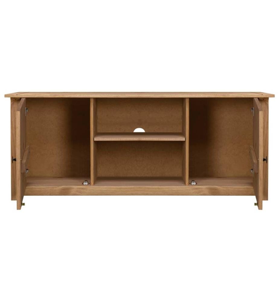 Meuble TV 120x40x50 cm Bois de pin massif Gamme Panama