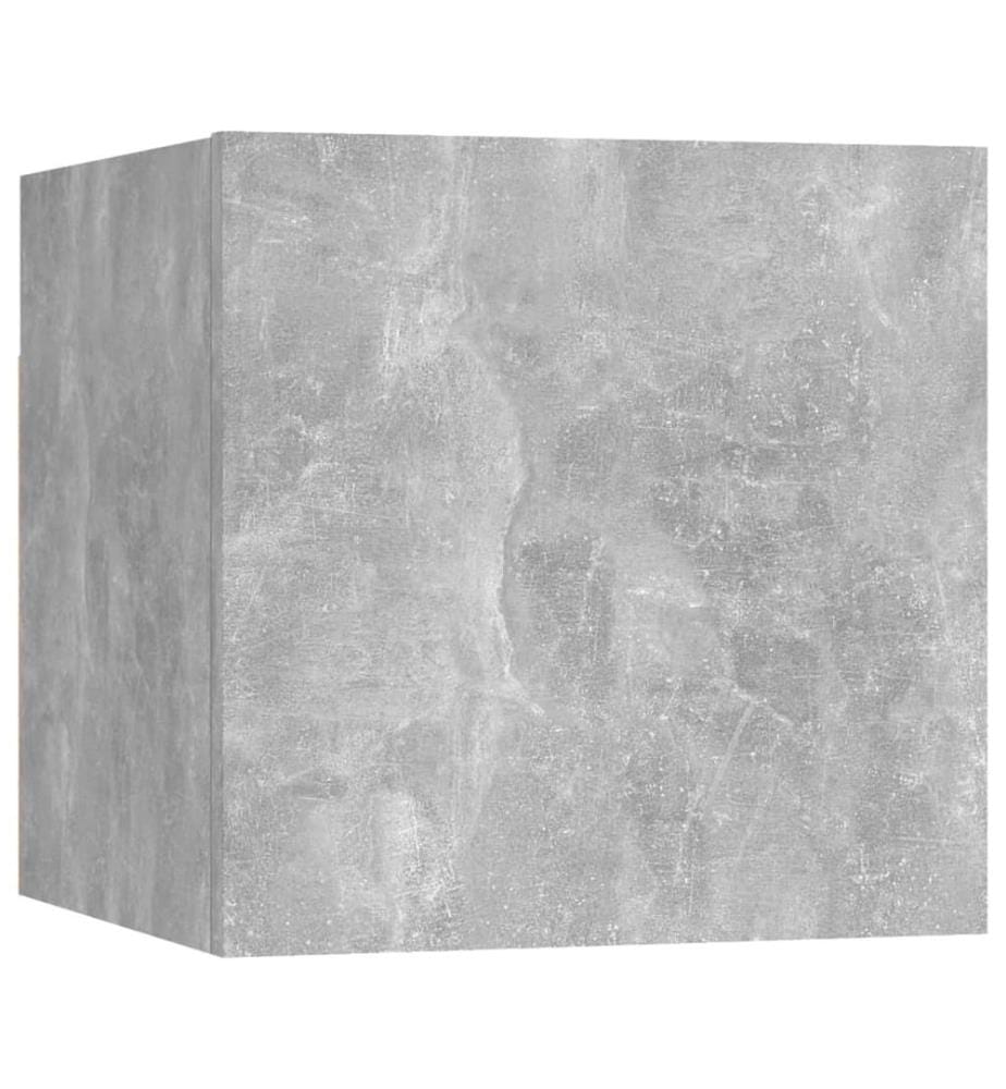 5-tlg. TV-Schrank-Set Betongrau Holzwerkstoff