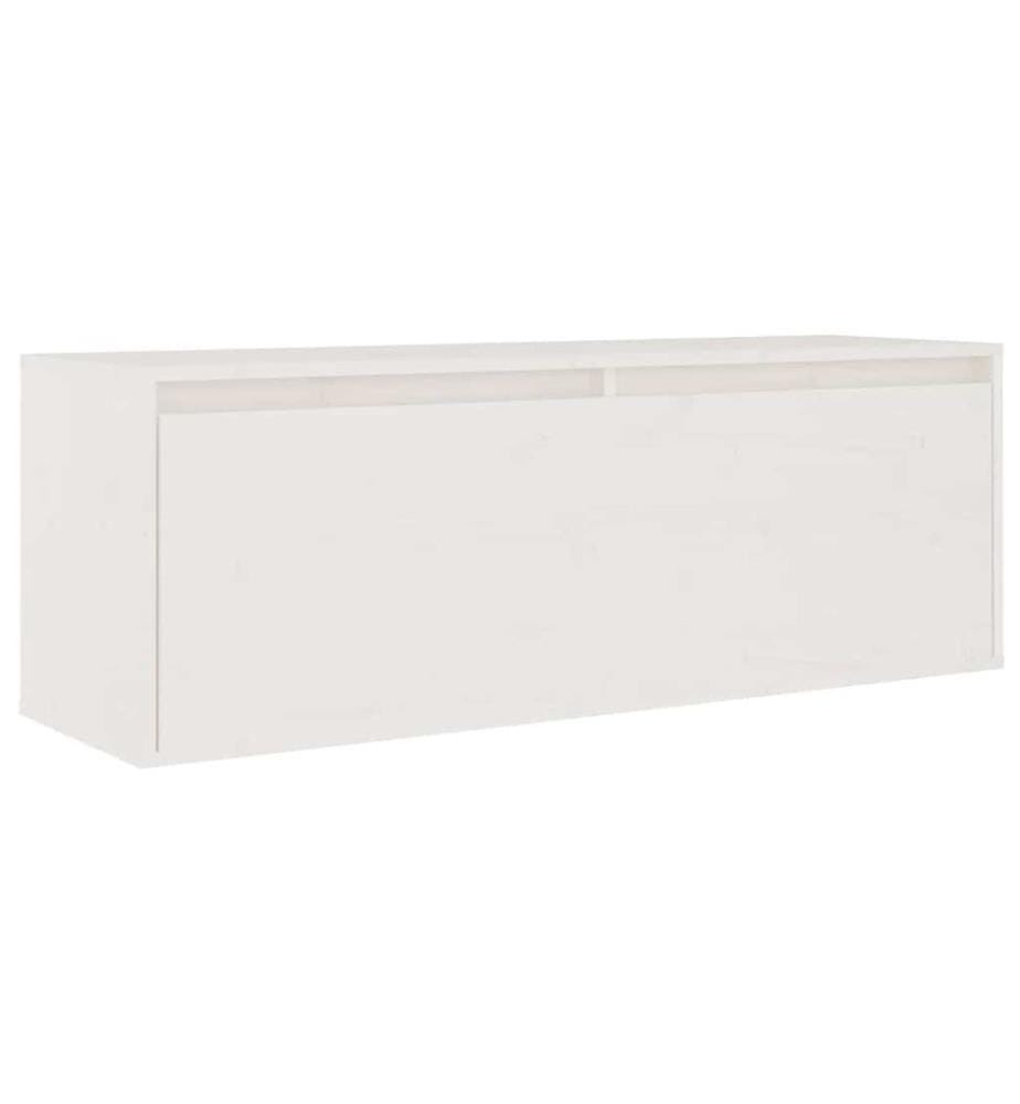 Meubles TV 6 pcs Blanc Bois massif de pin