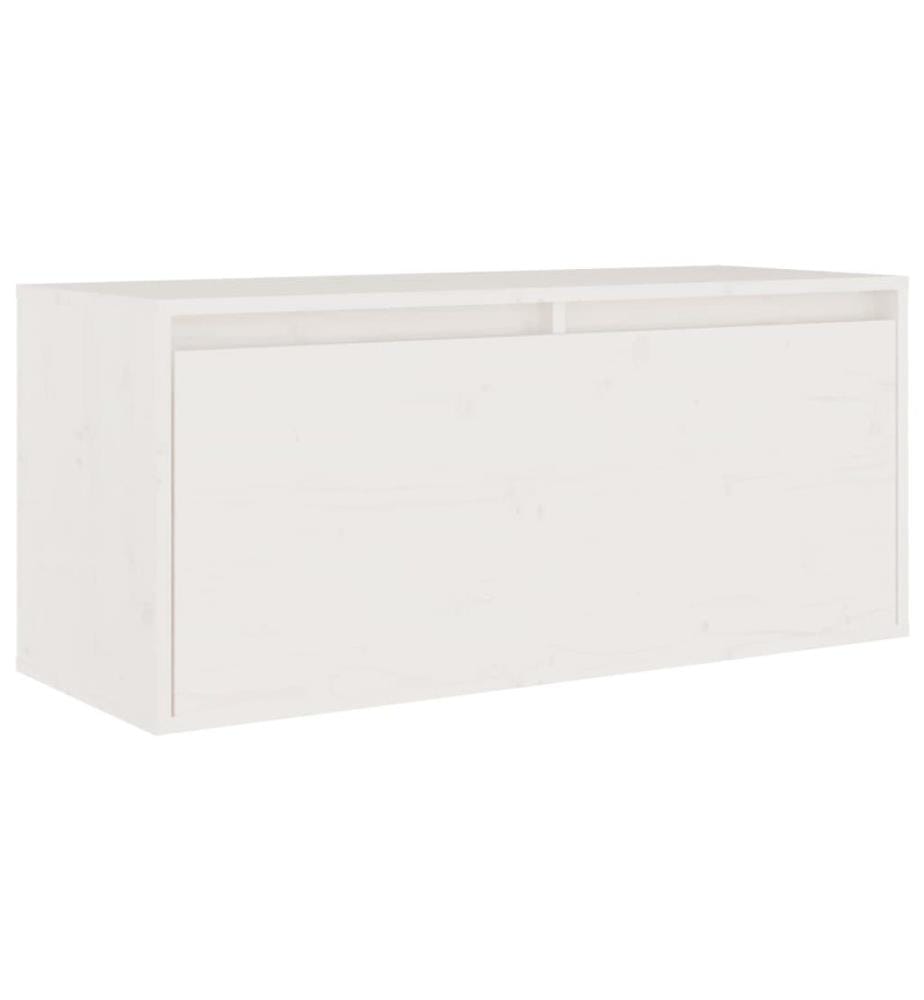 Meubles TV 6 pcs Blanc Bois massif de pin