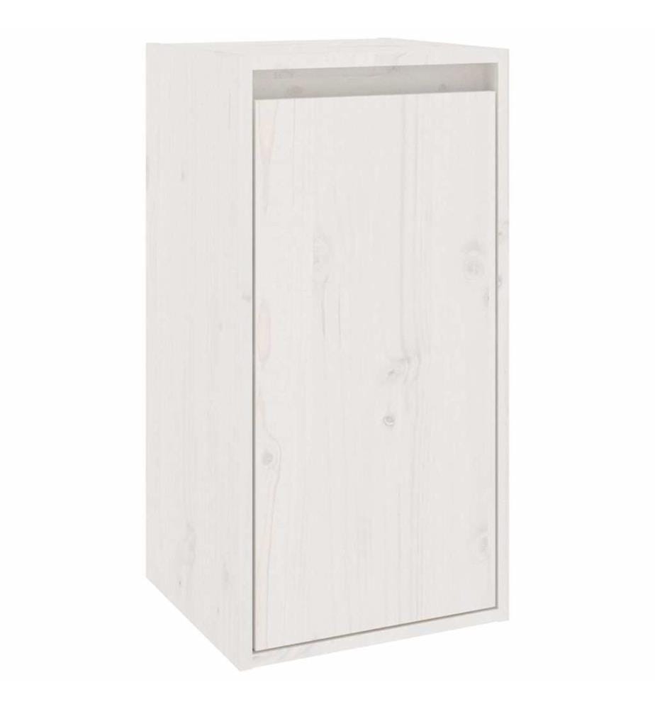 Meubles TV 6 pcs Blanc Bois massif de pin
