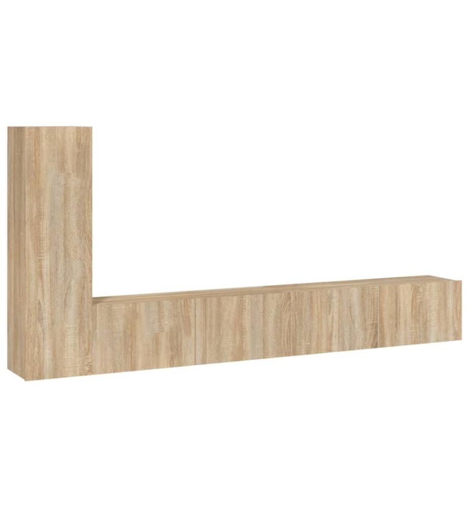 3-tlg. TV-Schrank-Set Sonoma-Eiche Holzwerkstoff