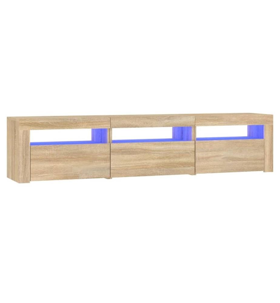 TV-Schrank mit LED-Leuchten Sonoma-Eiche 180x35x40 cm