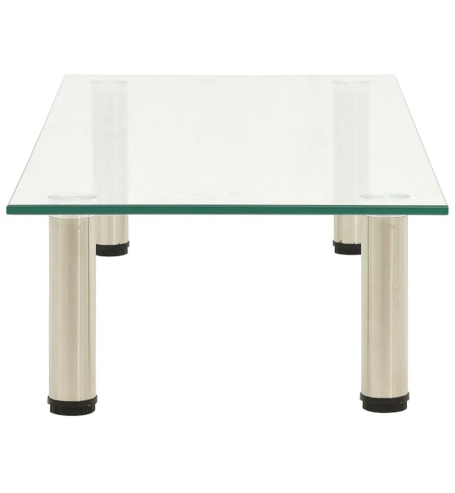 TV-Tisch 80x35x17 cm Transparentes Hartglas