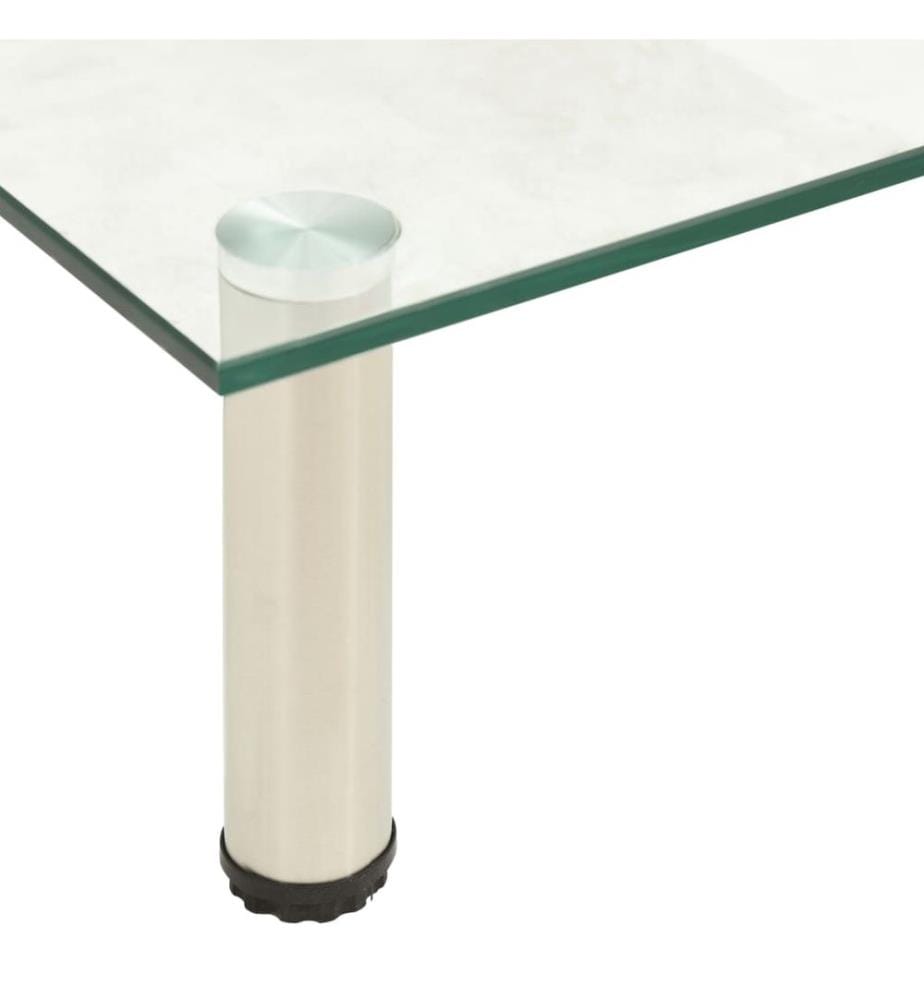 TV-Tisch 80x35x17 cm Transparentes Hartglas