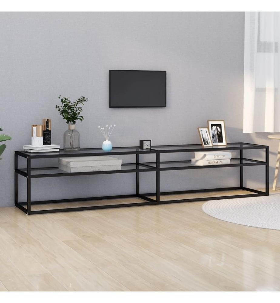 TV-Schrank Transparent 200x40x40,5 cm Hartglas