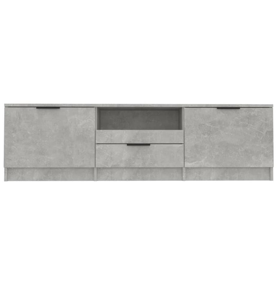 TV-Schrank Betongrau 140x35x40 cm Holzwerkstoff