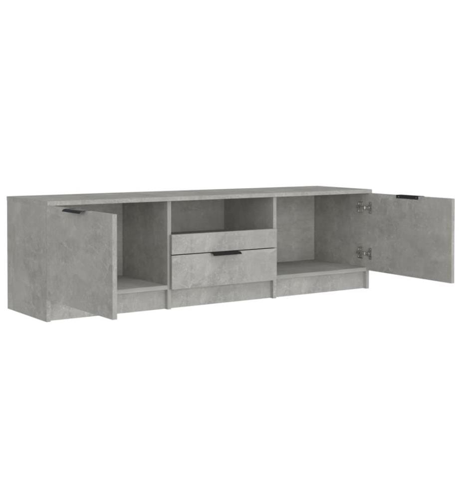 TV-Schrank Betongrau 140x35x40 cm Holzwerkstoff