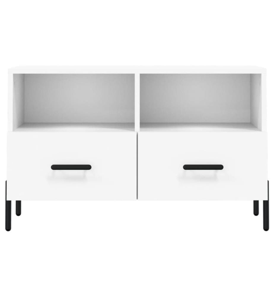 TV-Schrank Weiss 80x36x50 cm Holzwerkstoff