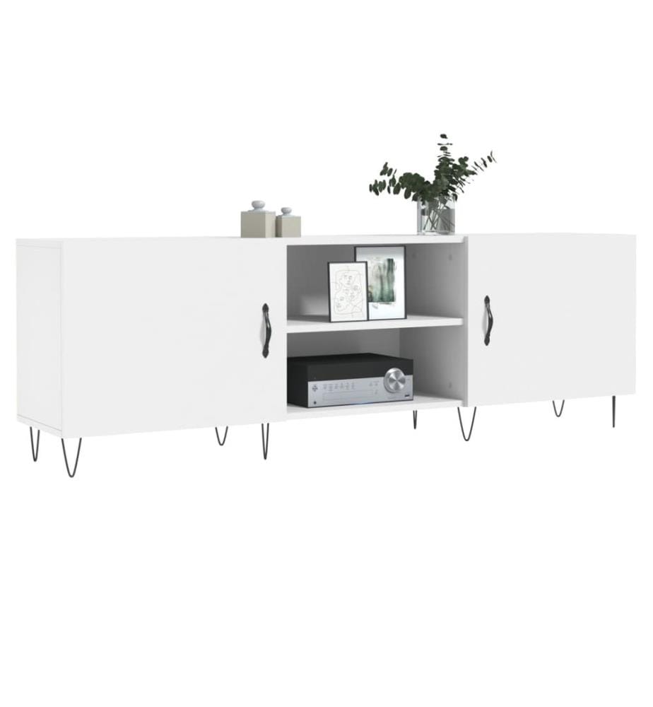 TV-Schrank Weiss 150x30x50 cm Holzwerkstoff