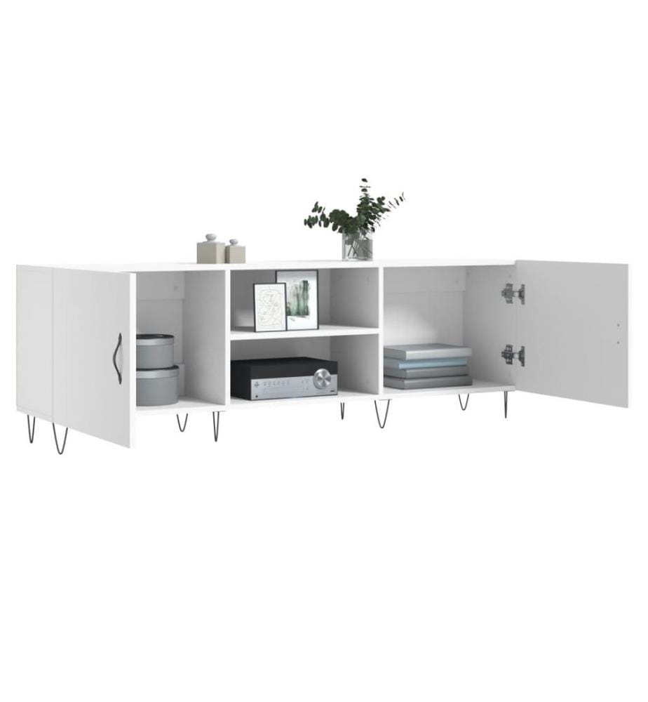 TV-Schrank Weiss 150x30x50 cm Holzwerkstoff