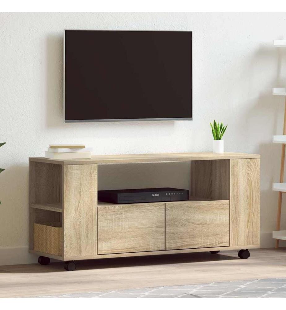 TV-Schrank Sonoma-Eiche 102x34,5x43 cm Holzwerkstoff