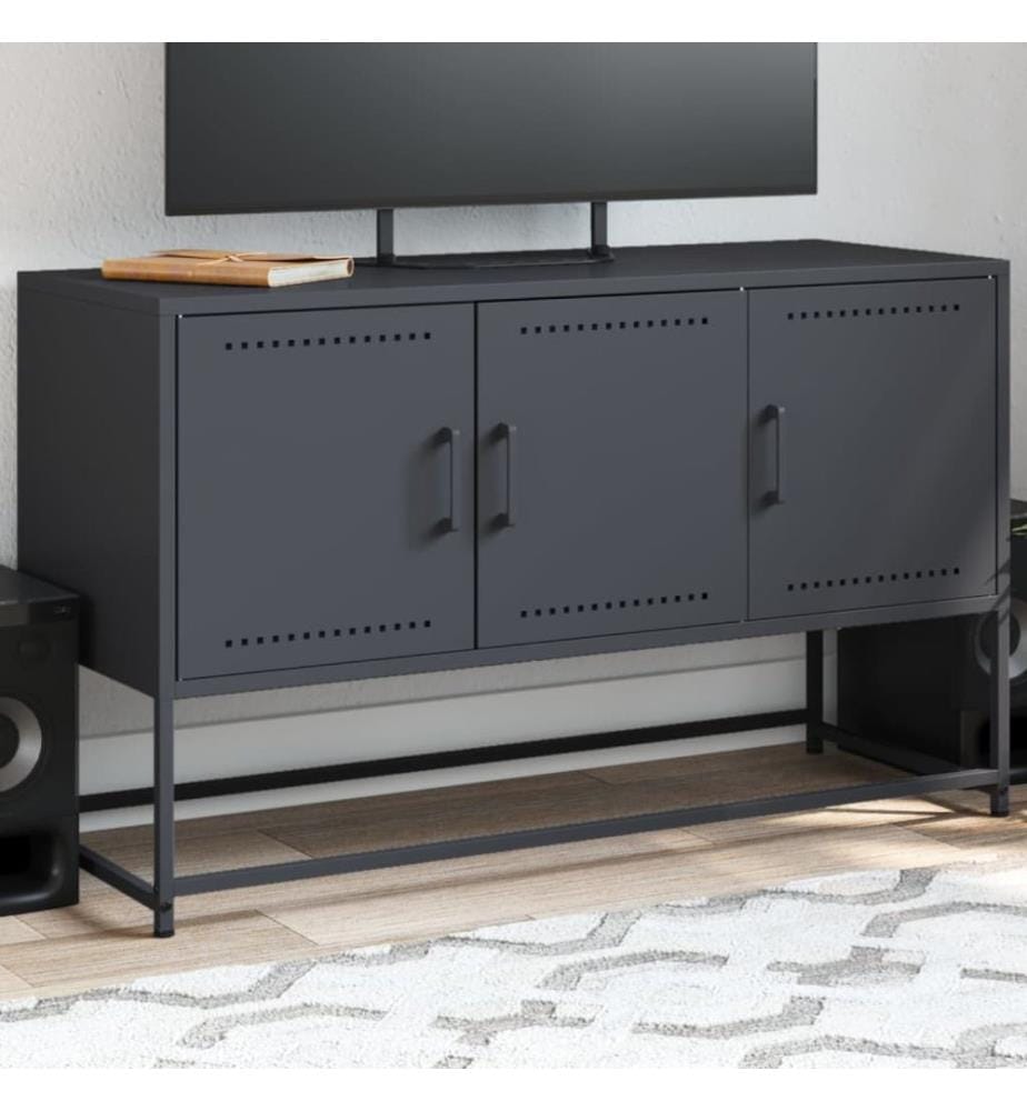 TV-Schrank Anthrazit 100,5x39x60,5 cm Stahl