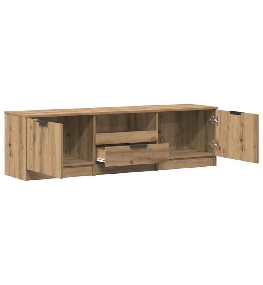 Meuble TV Chêne Artisan 140x35x40 cm Bois d'ingénierie