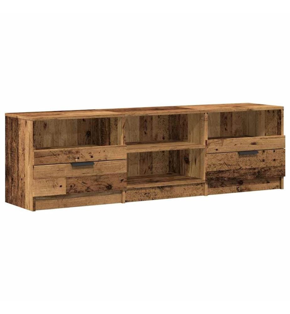 Meuble TV vieux bois 150x33,5x45 cm bois d'ingénierie