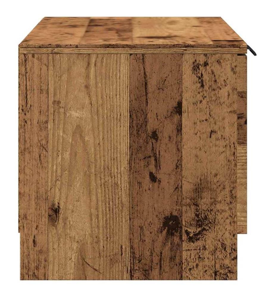 Meuble TV vieux bois 80x35x36,5 cm bois d'ingénierie