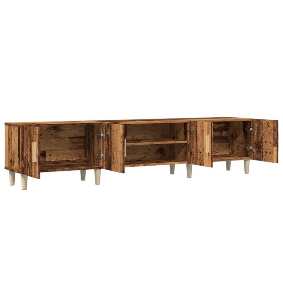 Meuble TV vieux bois 180x31,5x40 cm bois d'ingénierie