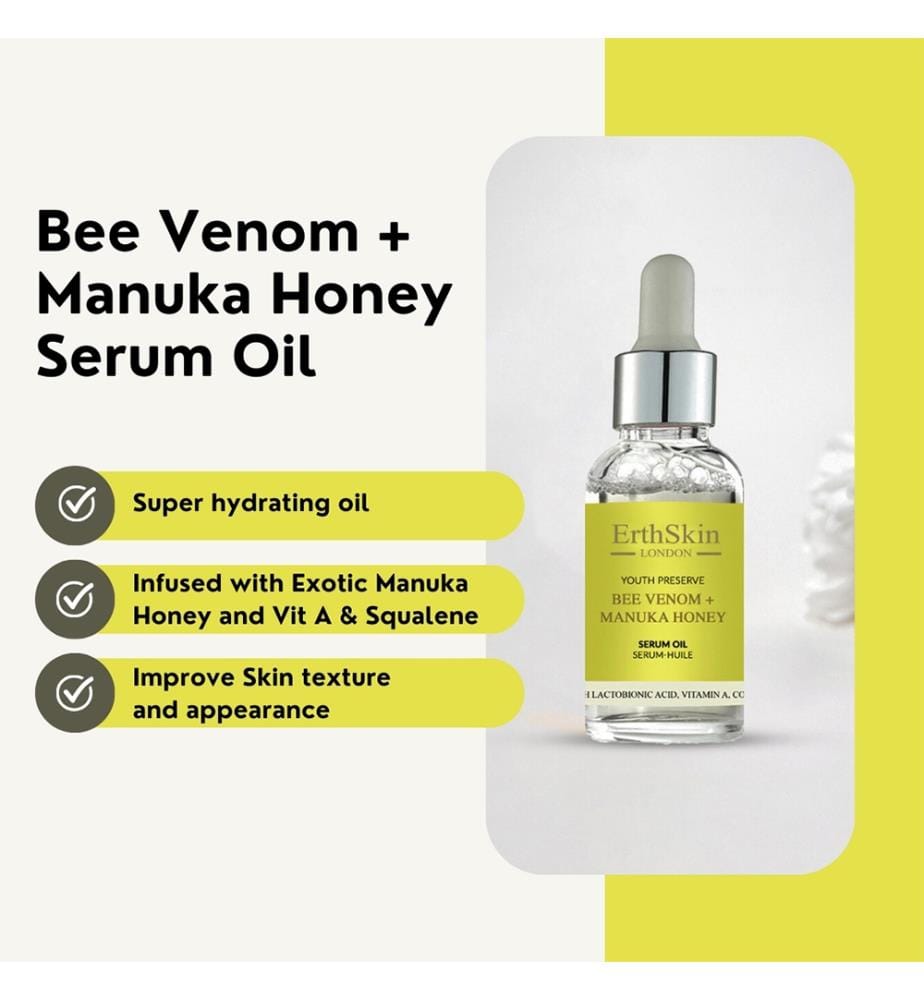 Huile Sérum Venin d'Abeille + Miel de Manuka 30 ml