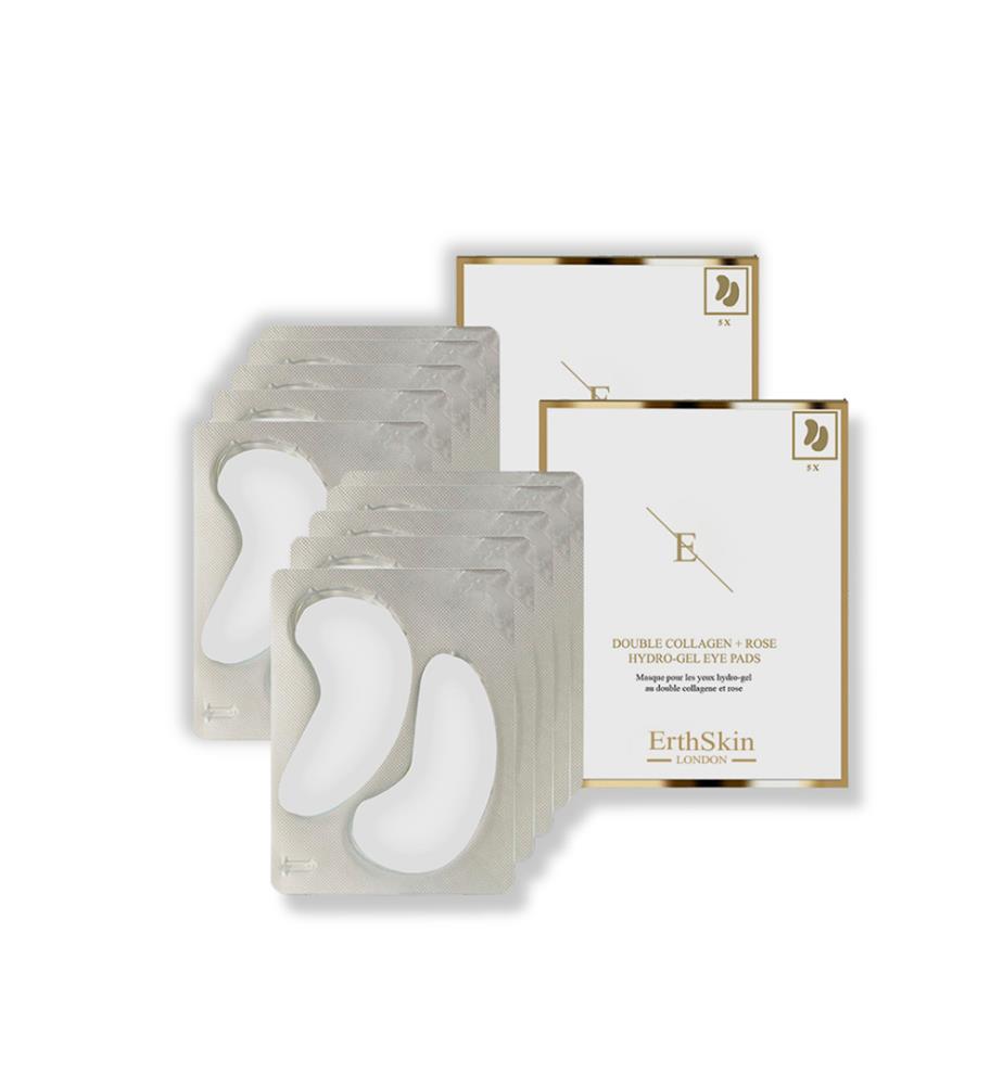 Lot de 2 Double Collagen + Rose Hydrogel Eye Pads 5 x 2