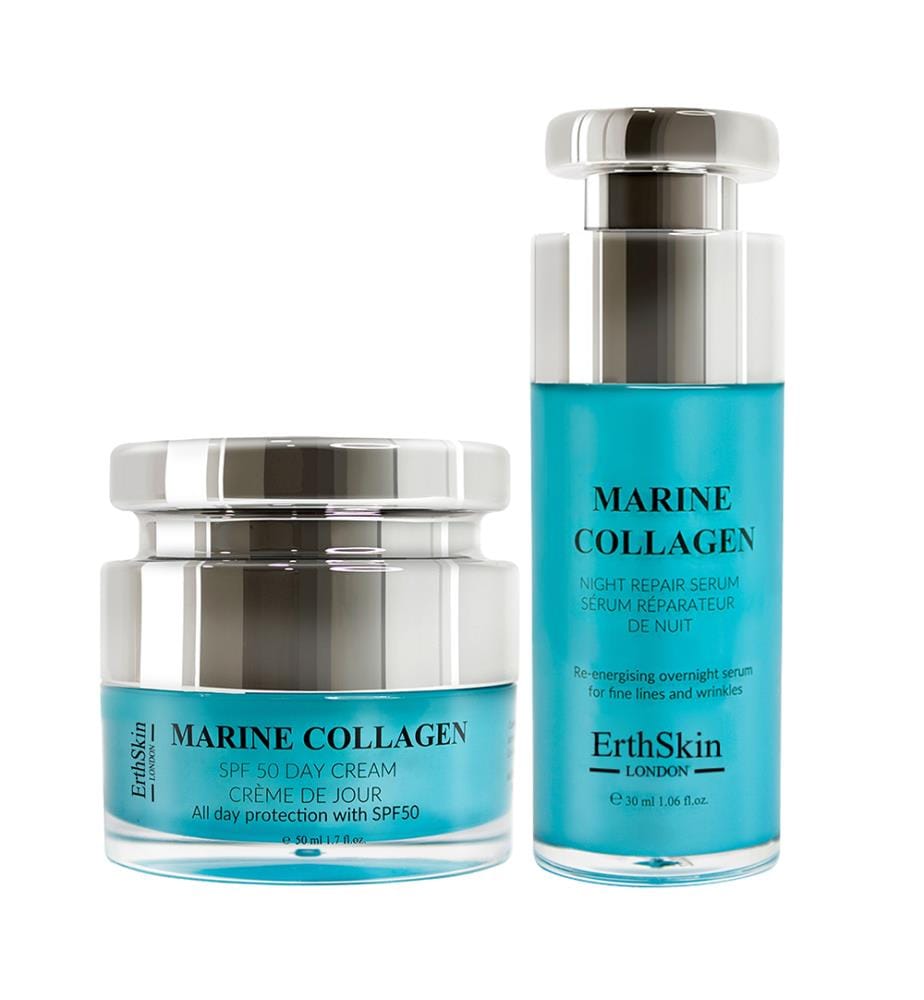 Marine Collagen SPF50 Day Cream 50 ml + Marine Collagen Night Repair Serum 30 ml