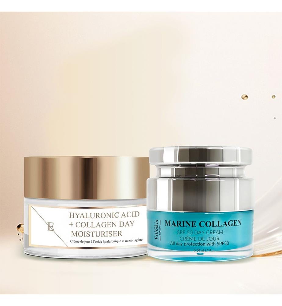 Crème de Jour Marine Collagen SPF50 50ml + Crème Jour Acide Hyaluronique & Collagène 50ml