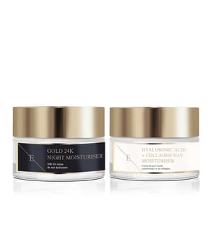 Anti-Wrinkle Night Moisturiser 24k Gold 50 ml + Hyaluronic Acid & Collagen Amino Acids Day Cream