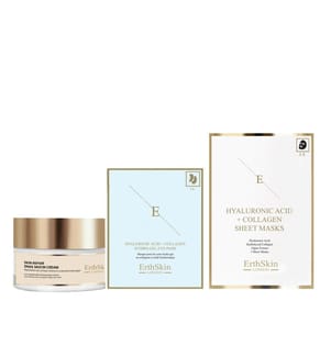 Skin Repair Snail Mucin Cream 50ml + Acide Hyaluronique + Collagène Hydrogel Eye Pads 5 X 2 + Hyaluronic Acid & Collagen Mask (3 Sheets)