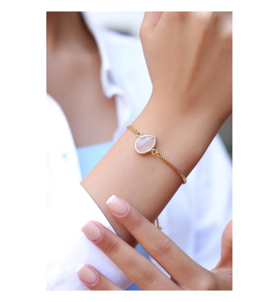 Rosa Quarz-Armbänder - Rosa