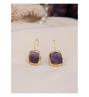 Amethyst Ohrringe - Purpurrot