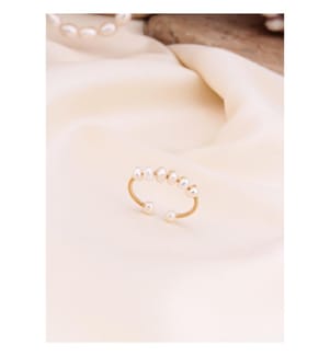 Anello di perle - Bianco