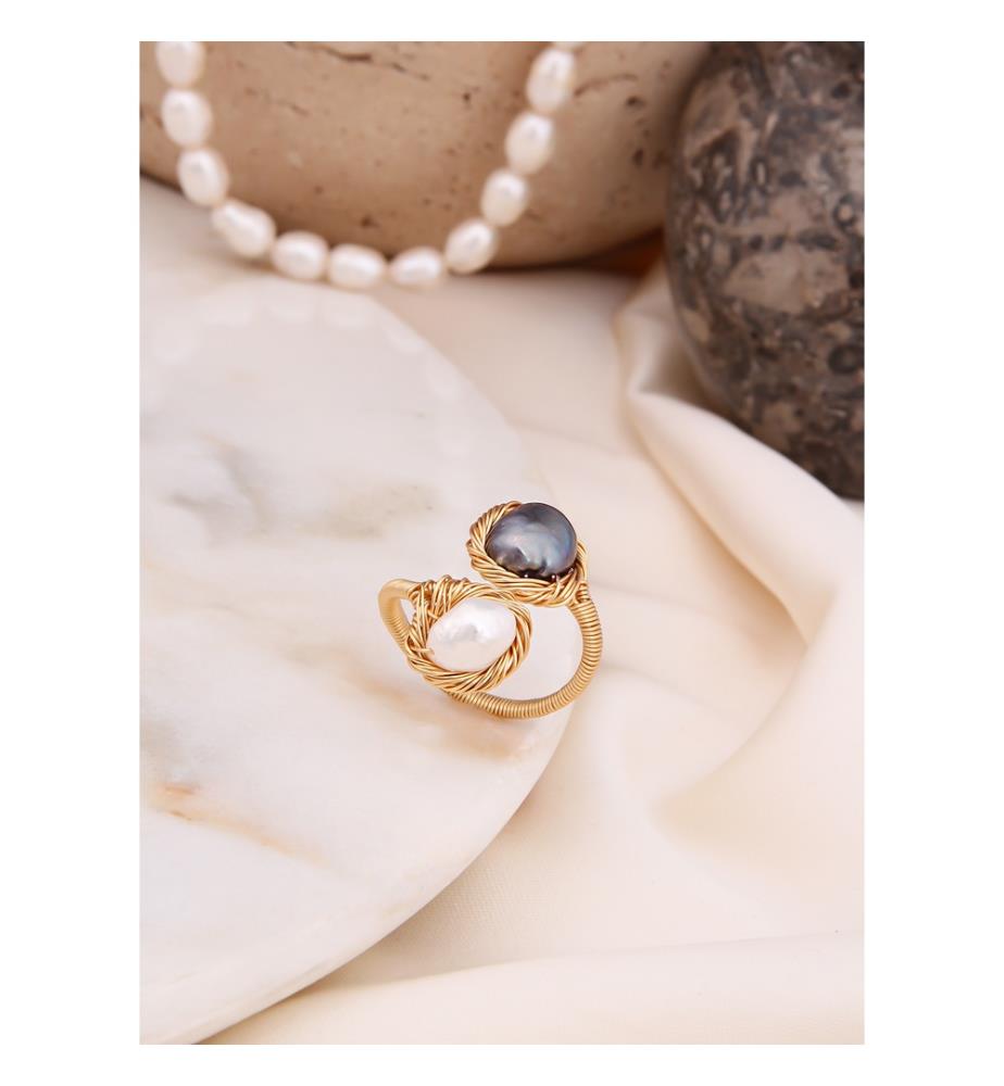 Ozean Perlmutt & Perlen Ring - Multicolor