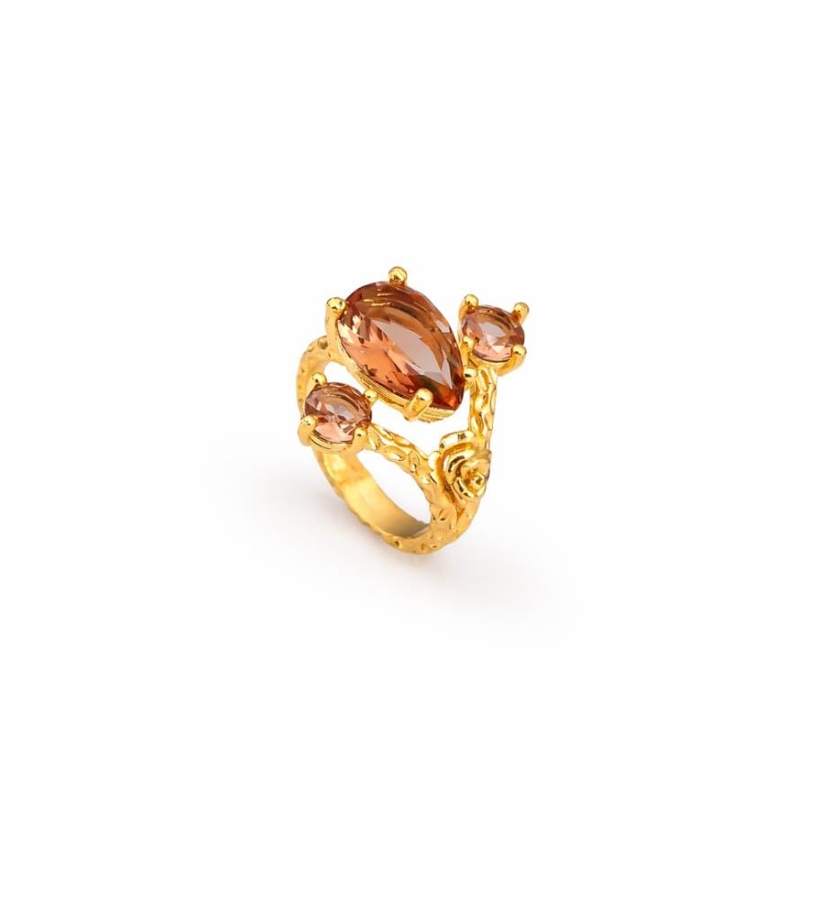 Anello regolabile in zultanite - Marrone