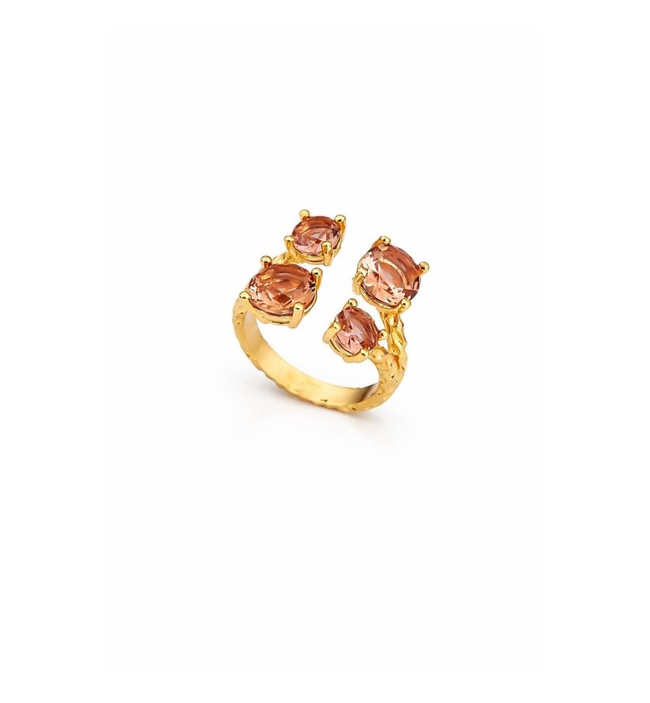 Anello regolabile in zultanite - Marrone
