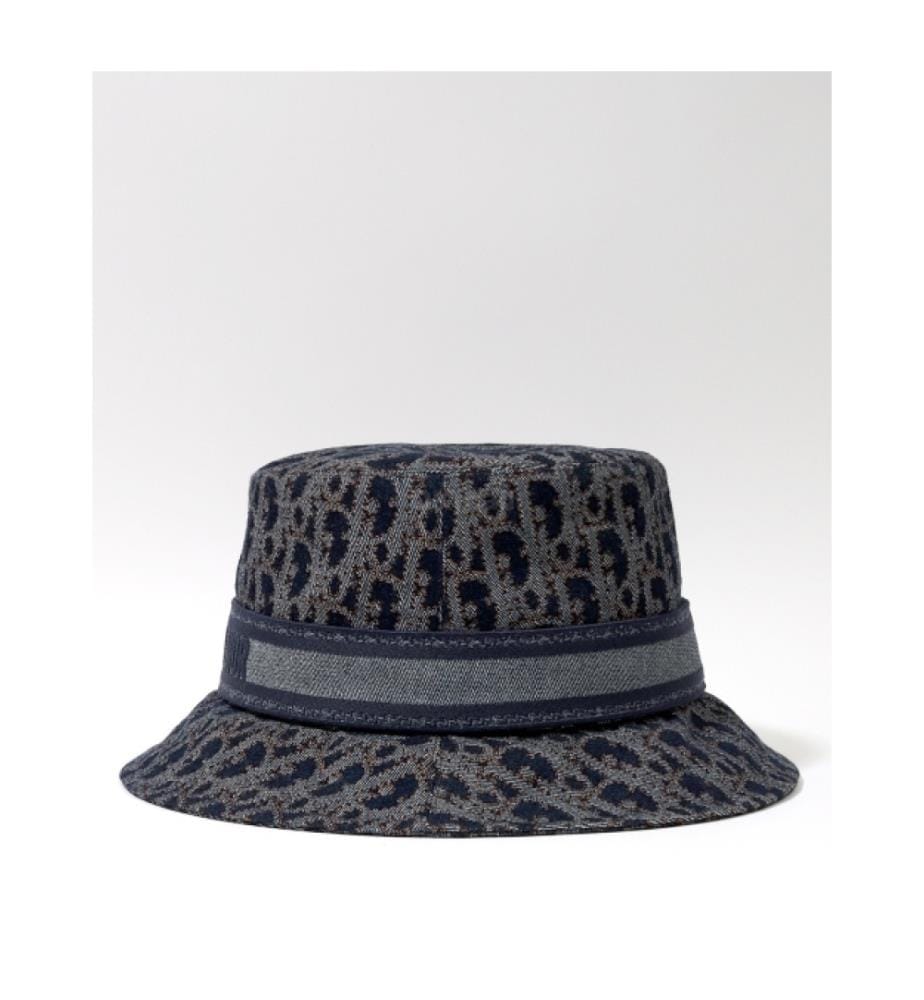 Dior Hut Oblique Denim D-Bobby - Blau