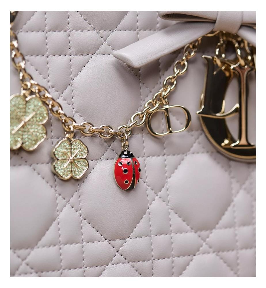 Dior Magical Charm – Kleine Lederwaren für die Crystal Bag – Gold und Grün