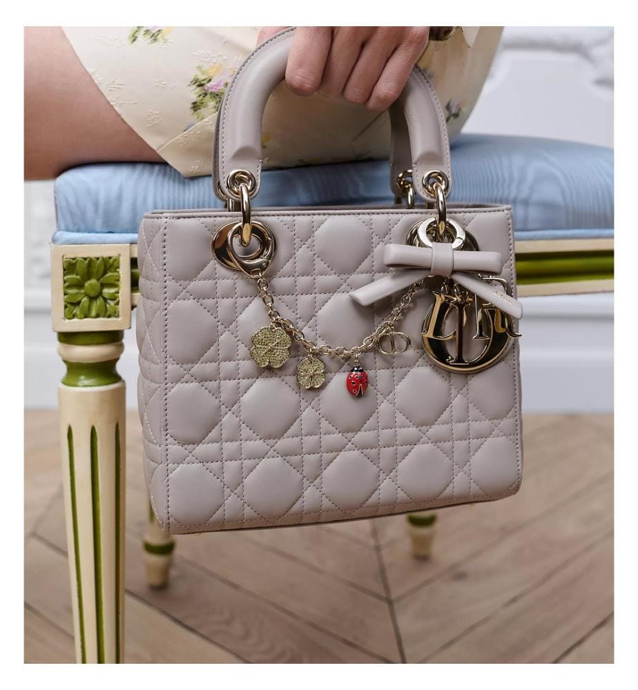 Dior Magical Charm – Kleine Lederwaren für die Crystal Bag – Gold und Grün