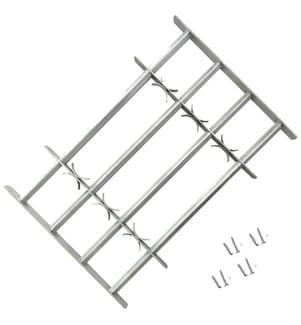 Fenstergitter Verstellbar mit 4 Querstäben 700-1050 mm