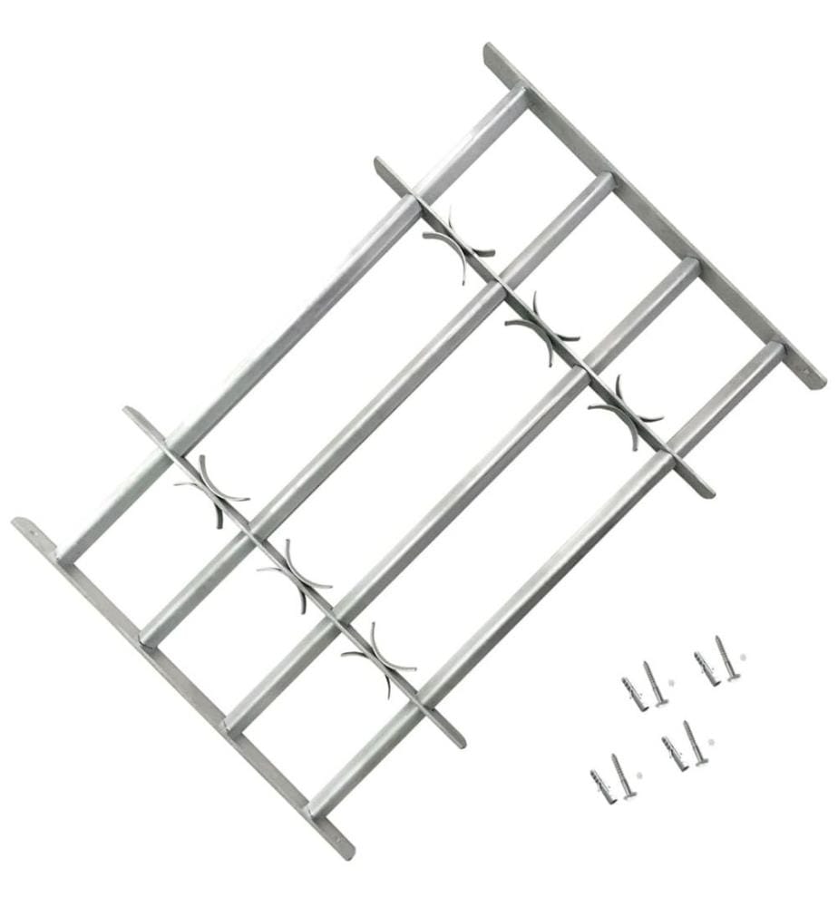 Fenstergitter Verstellbar mit 4 Querstäben 1000-1500 mm