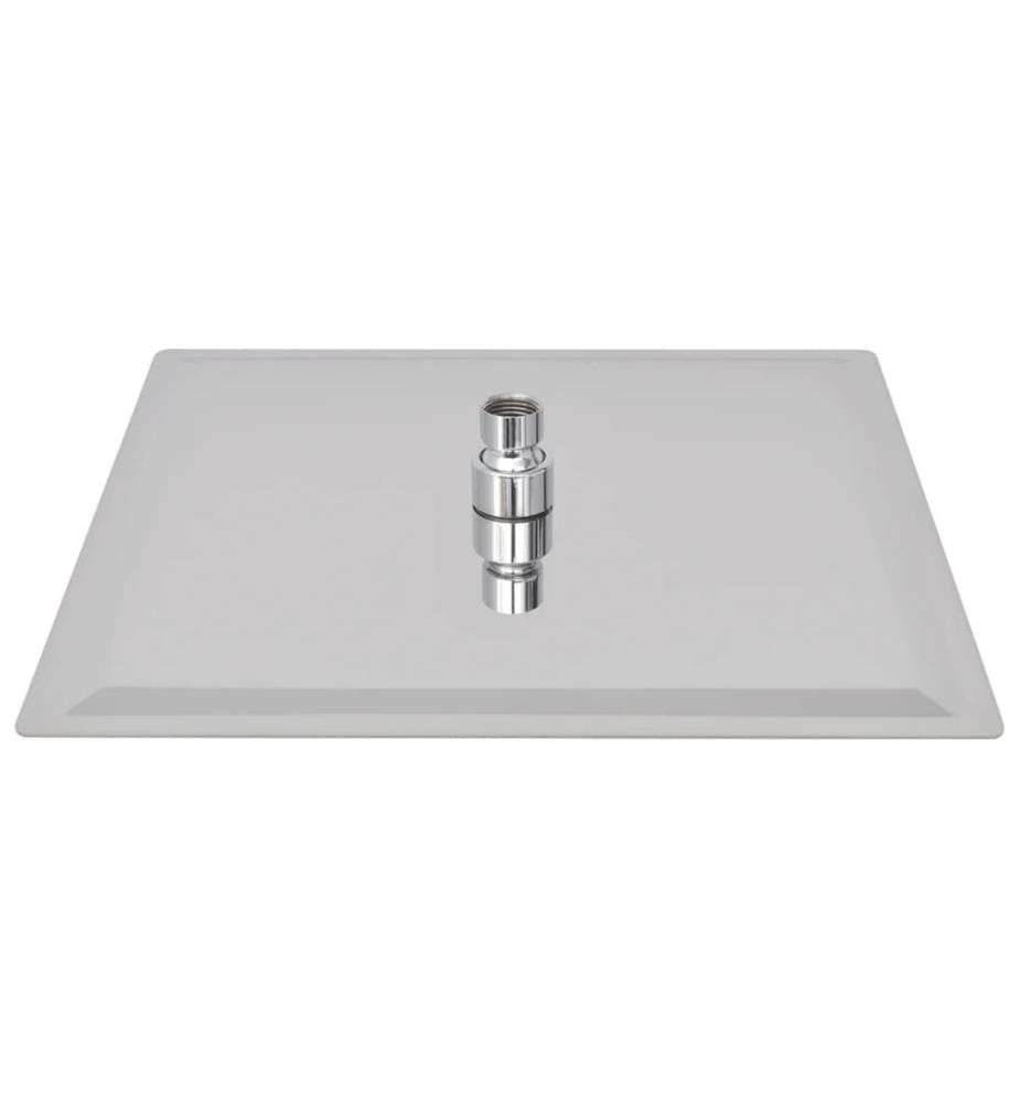 Tête de douche plongeante carrée en acier inoxydable 30x30 cm