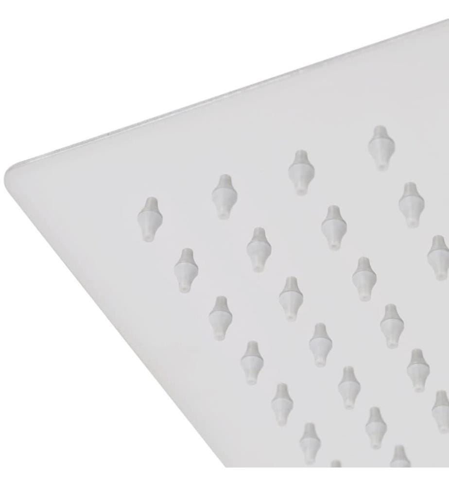 Tête de douche plongeante carrée en acier inoxydable 30x30 cm