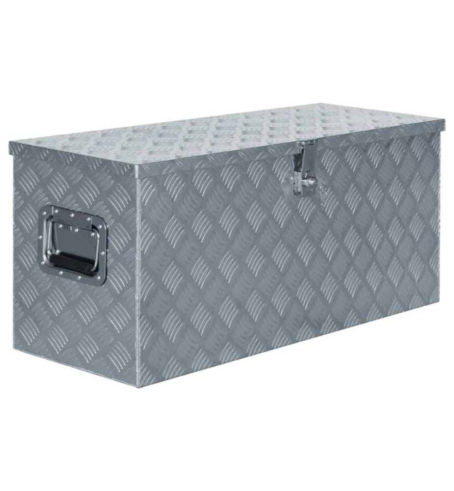 Boîte en aluminium 90,5 x 35 x 40 cm Argenté