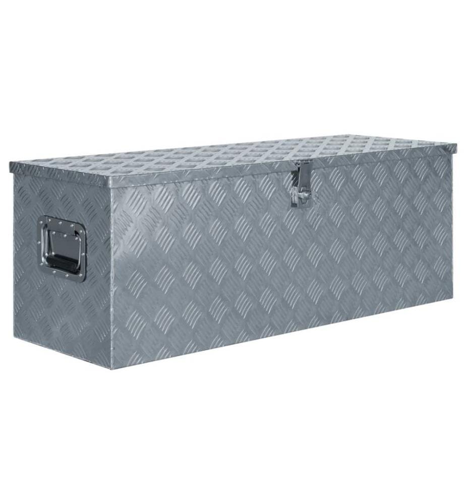 Aluminiumkiste 110,5×38,5×40 cm Silbern