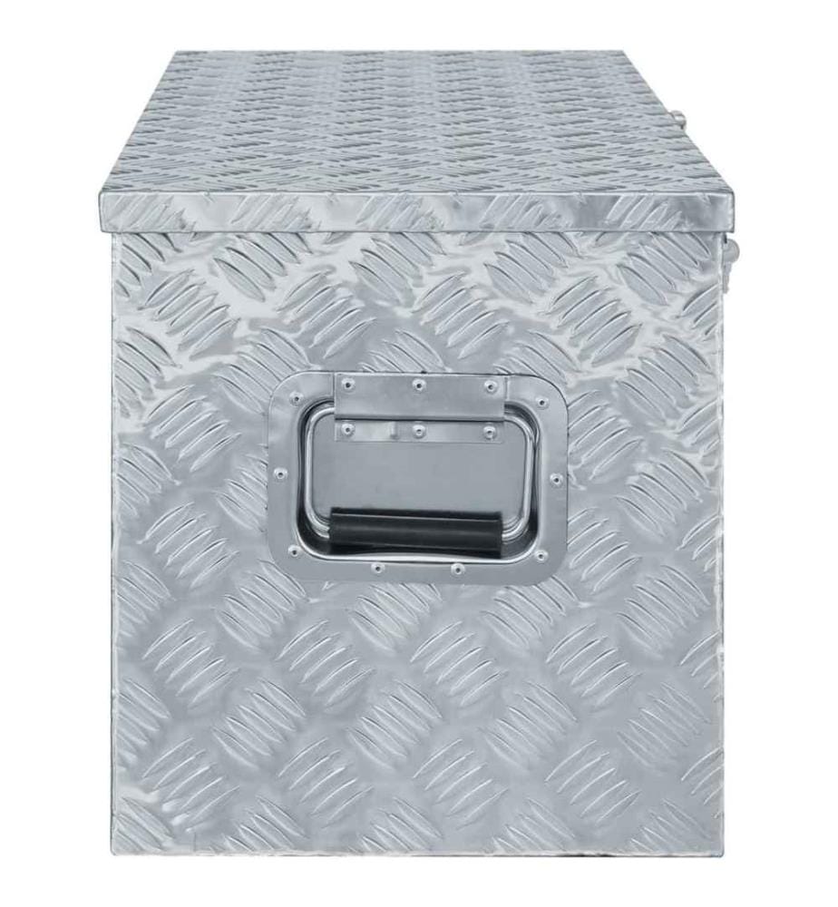 Aluminiumkiste 110,5×38,5×40 cm Silbern
