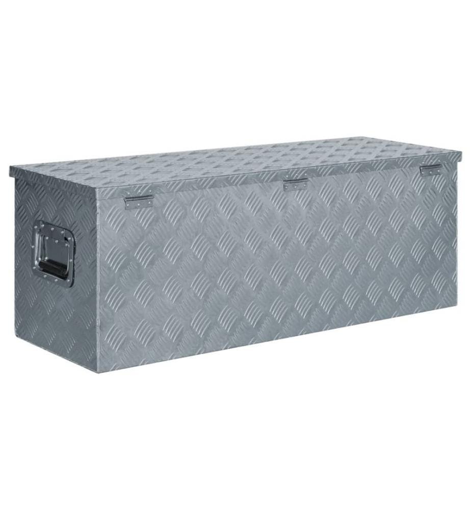 Aluminiumkiste 110,5×38,5×40 cm Silbern