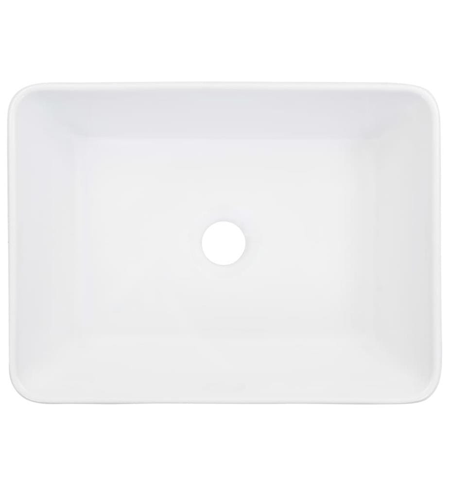 Waschbecken 40 x 30 x 13 cm Keramik Weiss